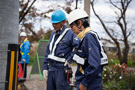 At work in sanwakousan